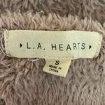 LA Hearts PacSun Pink Fuzzy Fur Soft Crew Neck Long Sleeve Sweater Top Size S Photo 2