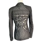 BCBGMAXAZRIA Keanu Black Lace Sleeve Sheer Back Tailored Blazer Jacket XXS Photo 2