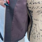 Tory Burch Tweed Boucle Tan Zip Front Jacket Blazer Tan Brown Sz 8 Luxury Preppy Photo 11