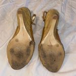 BCBGMAXAZRIA Women’s Gold Wedge Shoes  Photo 4