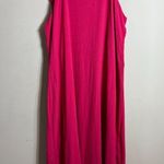 Oh My Gauze! Cold Shoulder Maxi Dress Women's 1X Pink Slit Beach Coastal Travel Photo 4