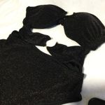 Victoria's Secret Victoria's‎ Secret XXLarge Black Sparkle Ring Cut Out Swimsuit Photo 4