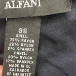 Navy Blue Alfani Pull On Stretch Dress Pants Tummy Control size 8S Photo 1