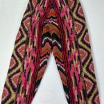 Farm Rio  Red Stripes Patches Sweater jogger Pants size small Photo 2