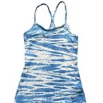 Nike  Size Small Dri-Fit Blue and White Tie Dye Athletic Tank Top. Photo 1