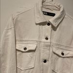 ZARA  Cream Corduroy Shacket Photo 3