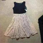 Gabby Skye  NWT Sleeveless A Line Dress Lace Pink & Black Women’s Size 8 Photo 5