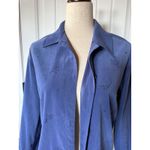 Napa Valley Petites Blue Embroidered Button Front Shirt Top Womens P Size undefined Photo 1