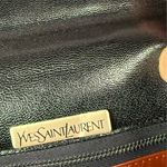 YSL Vintage Yves Saint Laurent Black Leather Shoulder Bag Women's Handbag Photo 3