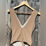 Free People  Keep It Sleek Bodysuit in Tan Photo 12