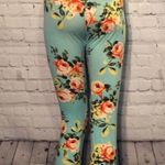Papaya Roses Floral Cotton Leggings L Photo 5