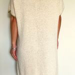 Raquel Allegra women’s Metallic open knit-trimmed distressed sweater dress XS S Photo 5