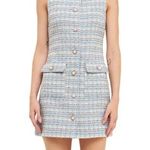 English Factory Metallic tweed shift dress Photo 0