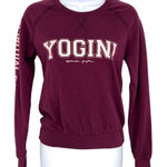 Spiritual Gangster Yogini Burgundy Cotton Crewneck Sweatshirt USA Made Size XS Photo 0