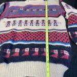 Vintage 80s Peruvian Alpaca Folk Hand Knit Sweater Llama Peru Multiple Size XL Photo 9
