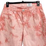Style & Co SZ 8 Curvy Skinny Jeans Tie-Dye Mid-Rise Stretch Zip-Fly Coral Pink Photo 1