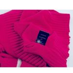 R+A Women's Pink Chunky Knit Cotton Ribbed Off The Shoulder Crop Sweater sz S​ Photo 5