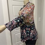 Phool Womens Floral Paisley Print Pleated Top Size 2X Boho Patchwork Y Neck Photo 8