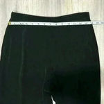 Chico's Chico’s Travelers Pants Black Ribbed Stretchy Pull On Acetate Size 1 (M) Short Photo 1