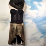 One Teaspoon gold lamé high-low skirt Photo 4