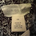 Caslon Black Ivory Marbled Oversized Mock Neck Pullover Sweater Size XS Photo 3