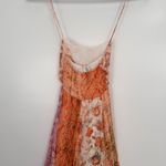 Raga  Women's Smocked Floral Print Spaghetti Sheer Overlay Mini Dress Size Medium Photo 10