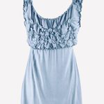 Kenar Blue Ruched Sleeveless Top Photo 1