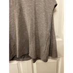J.Jill PureJill Double Face Cowl Neck Organic Cotton Front Pleat Marled Gray Top, M Photo 3