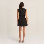 Mon Renn Yarah Black Mini Dress Size Small NWT Classic Silhouette Photo 2