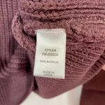 Zenana Outfitters Women’s Waist Tie Turtleneck Sweater Dress Eggplant Size XS NWOT Photo 4