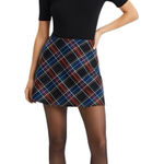 ZARA  Skirt Size Small Plaid High Waist School Mini Preppy Dark Academia Autumn Photo 0