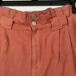 Veronica Beard  Cotton Linen Blend Karter Pleated Pants Mocha NWT Photo 3