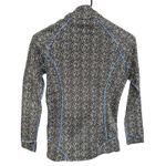 Masters Magnolia Lane Tech Top Womens XS Black Periwinkle Full Zip Fleece Lined Photo 1