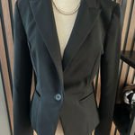 EXPRESS  blazer work attire black size small form fitting Photo 0