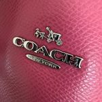 Coach  Leather Crossgrain Mini Street Tote in Silver Sunset Red (Pink) Photo 14