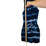 Sundry  for Evereve Tie Dye Tank Dress Sz 0 Navy Blue Pocketed USA Casual Boho‎ Photo 7