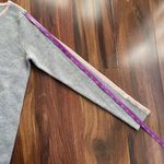 Boden Cotton Wool Thick Crewneck Sweater with Button Cuffs Gray Photo 9