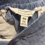 BANANA REPUBLIC blue wide leg linen blend crop pants Size XS Photo 4