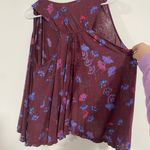 Free People Floral Split Back Tank Top Photo 5