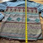 Vintage tribal jean Jacket Blue Size L Photo 7