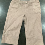 Banana Republic VINTAGE  BERMUDA SHORT BROWN WITH WHITE PINSTRIPES Photo 0
