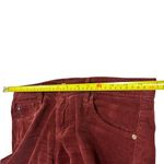 AG Adriano Goldschmied Women's 28 The Stevie Slim Straight Red Corduroy Photo 8