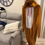 American Eagle  Outfitters Reindeer Christmas, pajama hoodie costume onesie unise Photo 1