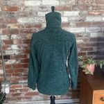 Susan Graver Green Long Sleeve Turtleneck Zip Up Sweater Size XXS Photo 3