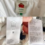 Farm Rio White Floral Embroidered Crop Top Blouse Cotton Puff Sleeve Medium EUC Photo 4