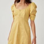 Free People  Cheyenne Denim Mini Photo 8