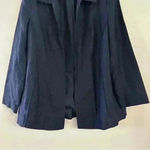 Jessica London  Blazer Linen Blend Womens Sz‎ 14 Blue Lightweight Padded Shoulder Photo 2