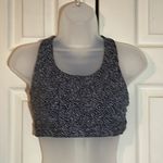 Athleta  Marbled Black Gray and White Racerback Sports Bra M Medium Photo 1