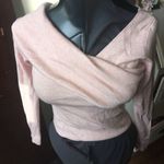 Line and Dot Revolve pink fitted v-neck sweater Photo 0
