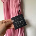 Mac Duggal NWT 26992 Halter Pleated Maxi Dress in Pink Photo 5